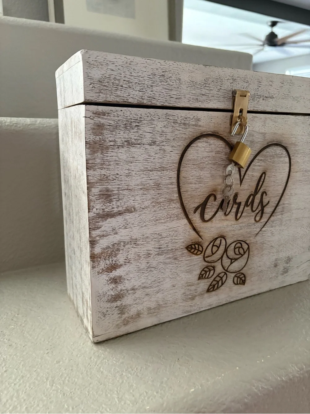 Wooden Wedding Card Box